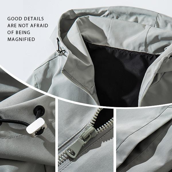 Unisex Zip Up Jackets Vintage Streetwear